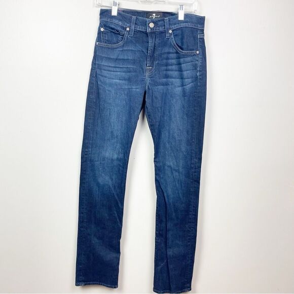 7 For All Mankind Straight Leg Jeans - Picture 1 of 5
